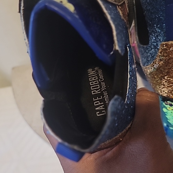 NEW Cape Robbin Nell Heeled Boots  Sparkly Sequin PlatformChelsea Boots Wo - Picture 14 of 15